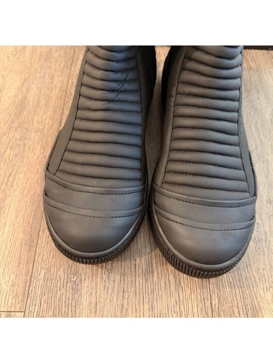 DEMOBAZA Leather Black Mens Gagarin Top Boots EU 45